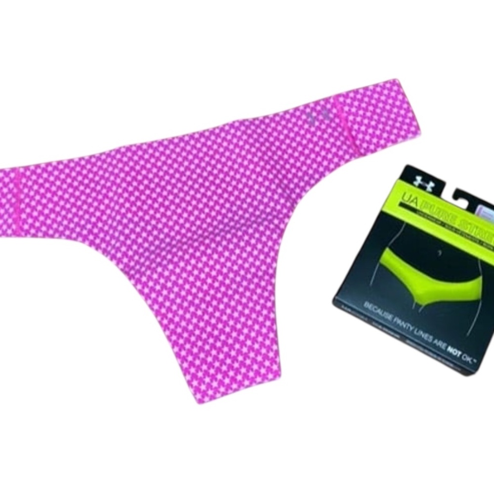 Women's UA Pure Stretch Thong 3-Pack, One Size, Pink, (9)